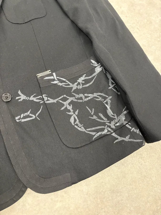 AW2010 John Galliano Black Barbed Wire Blazer Jacket AKMTWAW 9