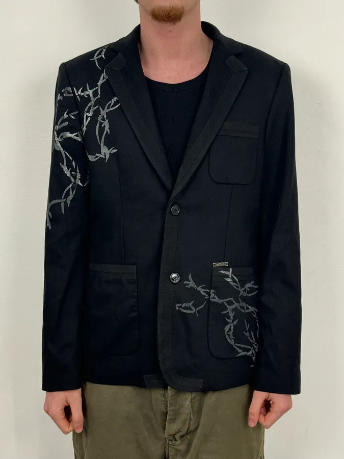 AW2010 John Galliano Black Barbed Wire Blazer Jacket AKMTWAW 1