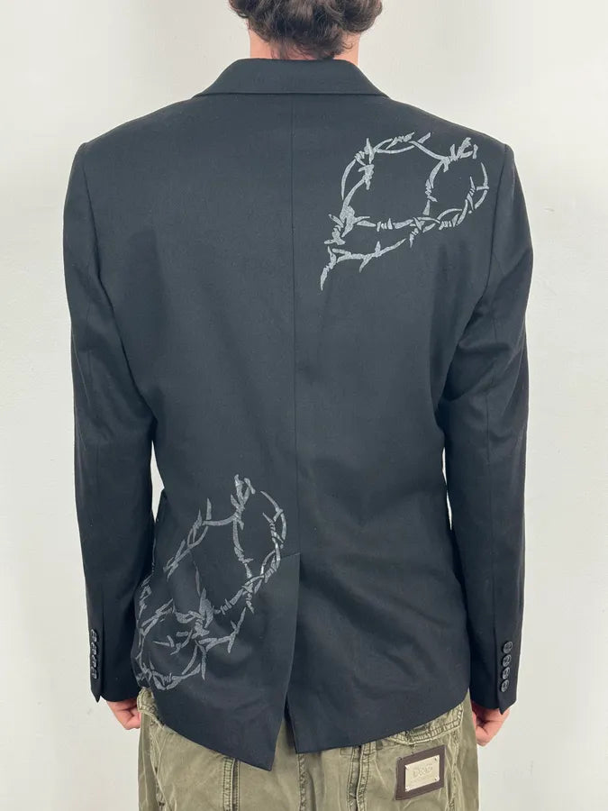 AW2010 John Galliano Black Barbed Wire Blazer Jacket AKMTWAW 2