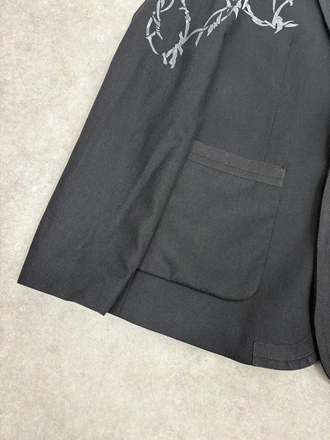 AW2010 John Galliano Black Barbed Wire Blazer Jacket AKMTWAW 7