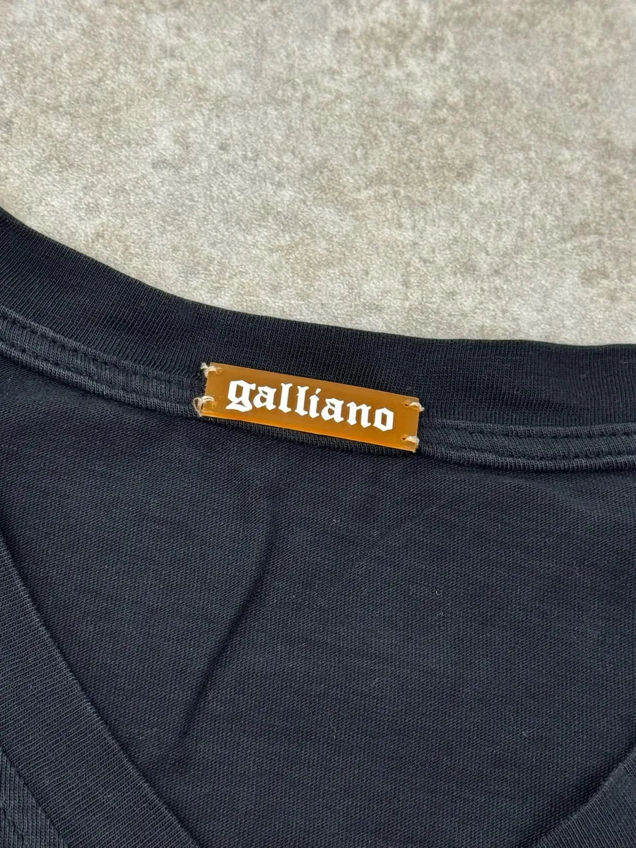 SS2012 John Galliano Black V-Neck Propaganda Longsleeve CADYojV 8