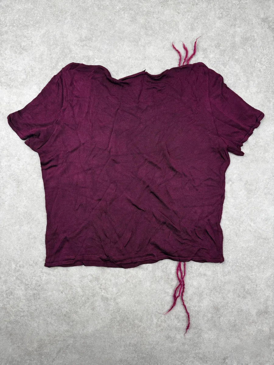 2000s John Galliano Burgundy Top NcqQpvD 4