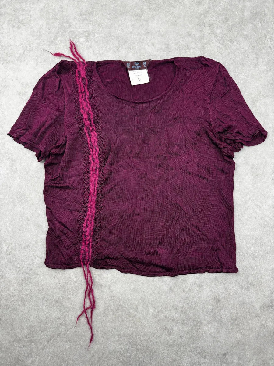 2000s John Galliano Burgundy Top NcqQpvD 2