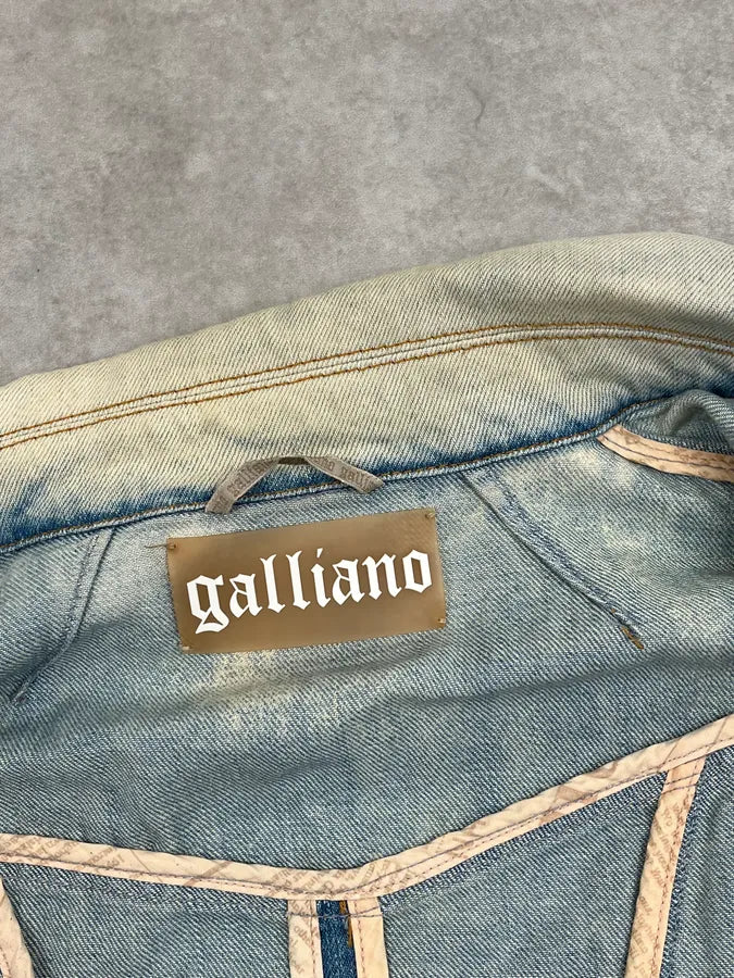 2000s John Galliano Faded Aquarel Stars & Stripes Vision Jacket xPYyFQc 13
