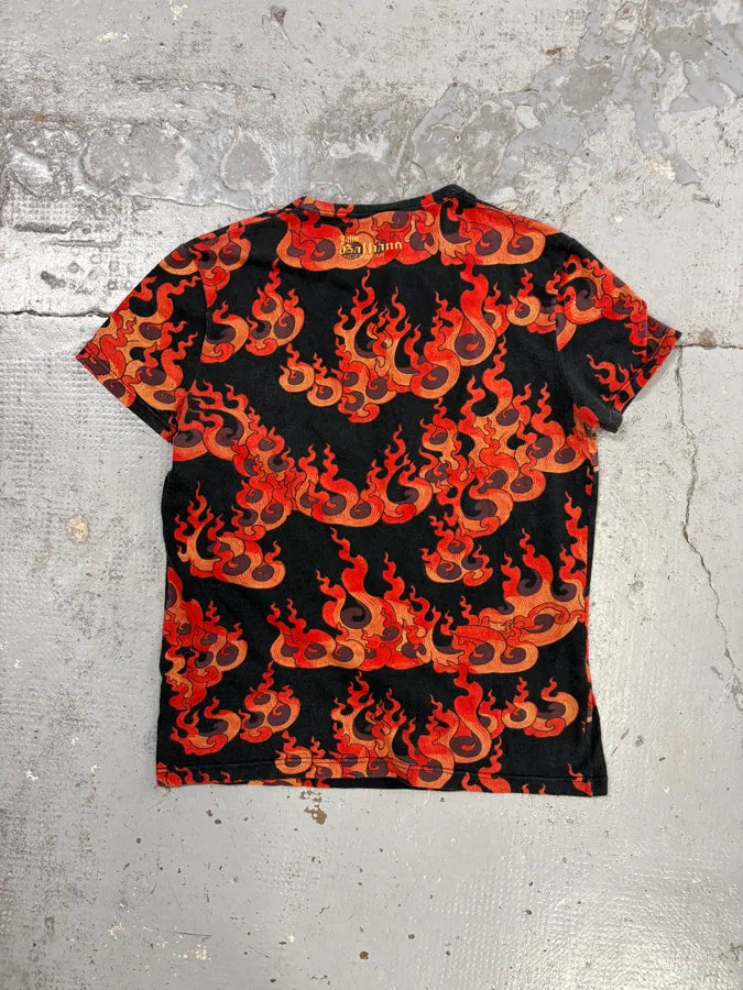2000s John Galliano Fire Black T-Shirt RLMHYBo 4