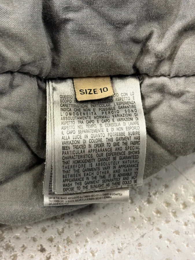 2010s John Galliano Grey Cargo Newspaper Print Hooded Parka  dUiCUZK 8
