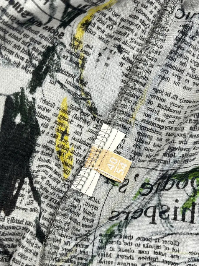 SS2008 John Galliano Newspaper Magazine Print Shirt nPUQfHC 11