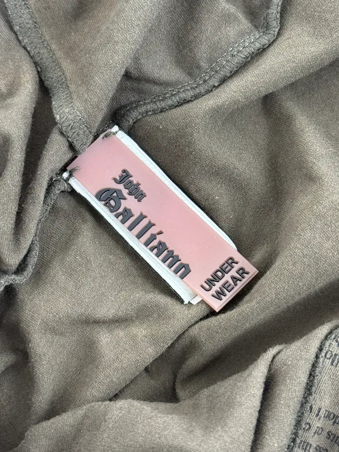 2000s John Galliano Newspapers Brown Hoodie BFJotbP 9