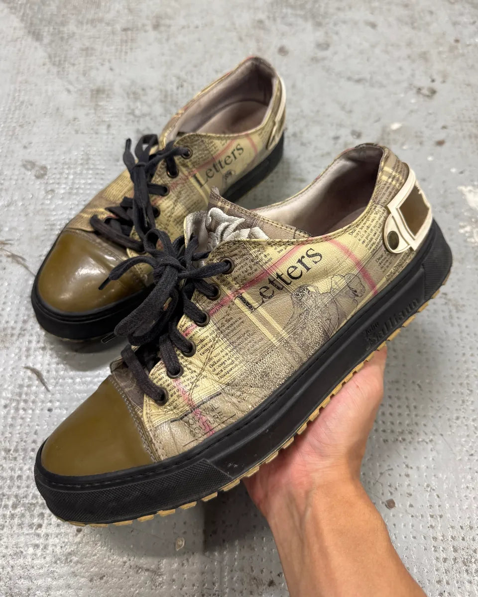 2000s John Galliano Newspapers Sneakers SBLfovZ 0