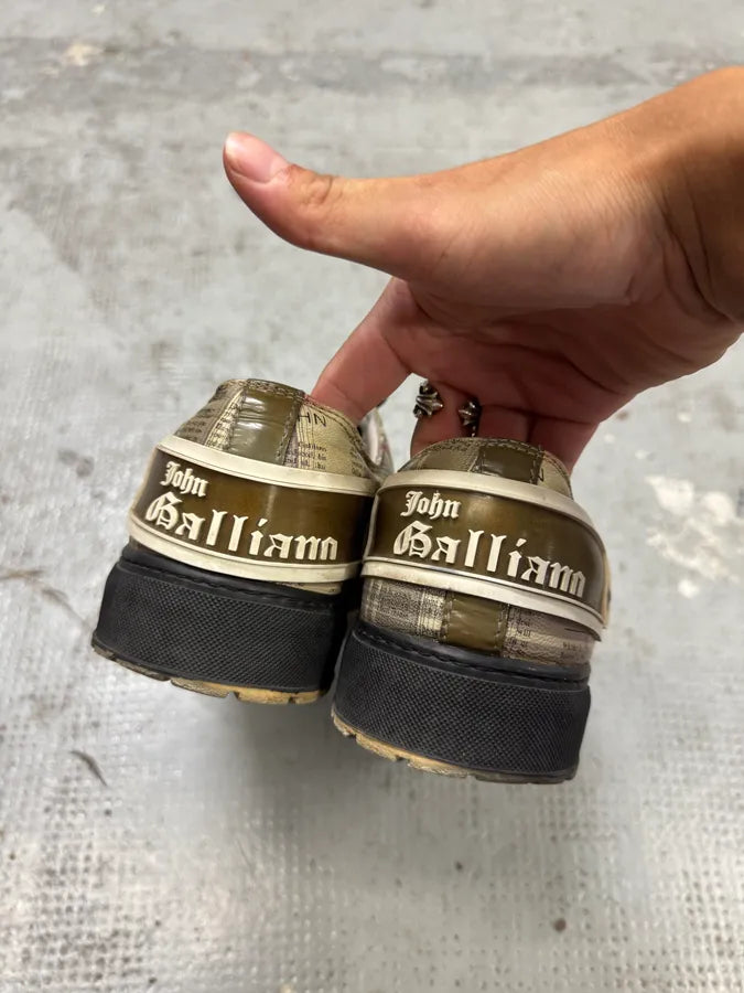 2000s John Galliano Newspapers Sneakers SBLfovZ 2