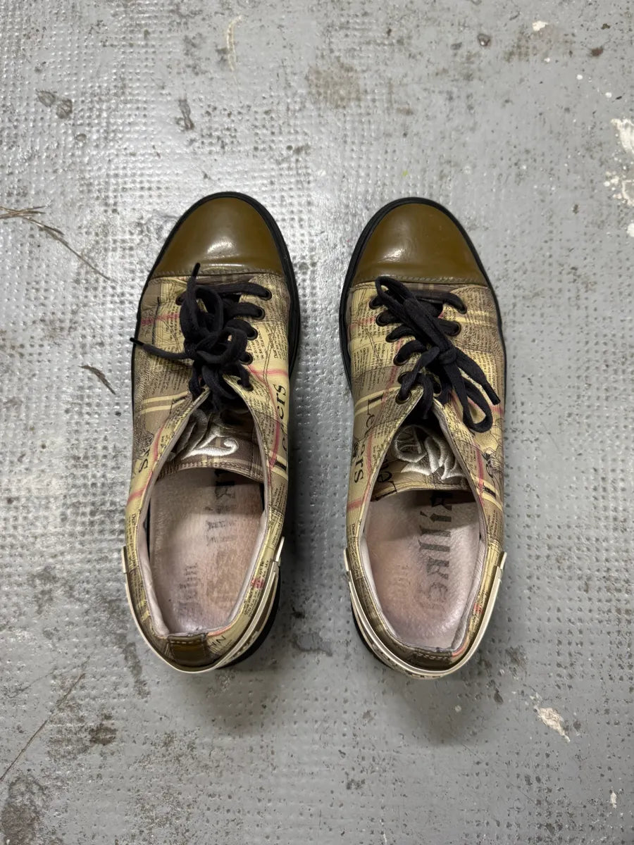2000s John Galliano Newspapers Sneakers SBLfovZ 3
