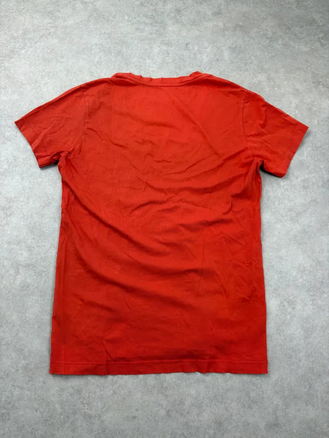 SS2012 John Galliano Red Propaganda V-Neck T-Shirt SNgwZrU 5