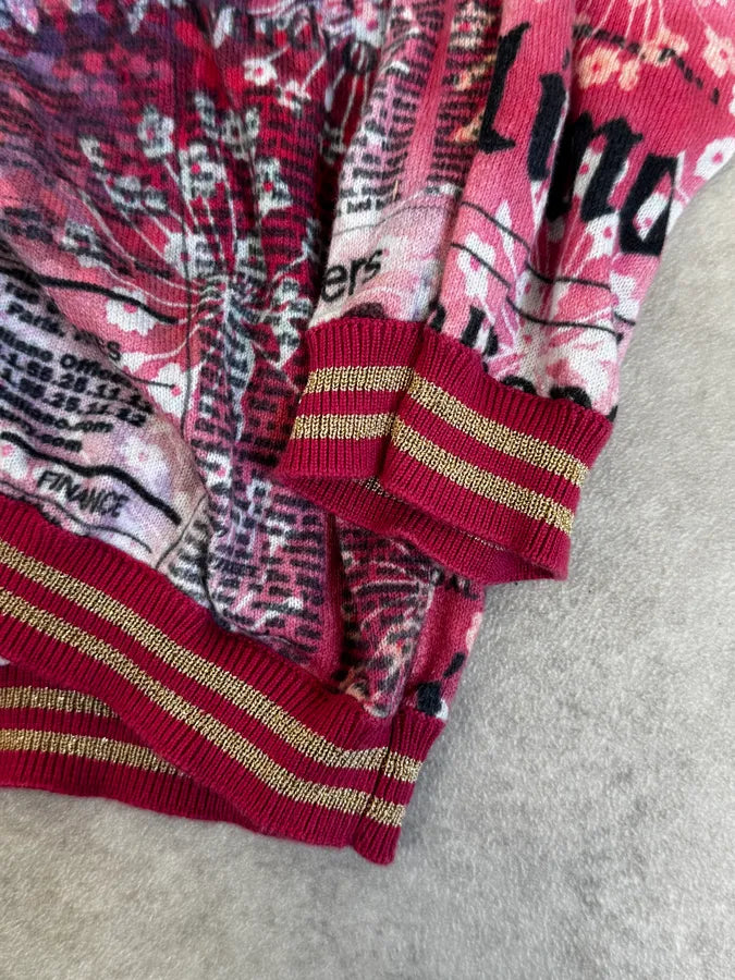 2010s John Galliano Pink Floral Cardigan KGeTpRl 9
