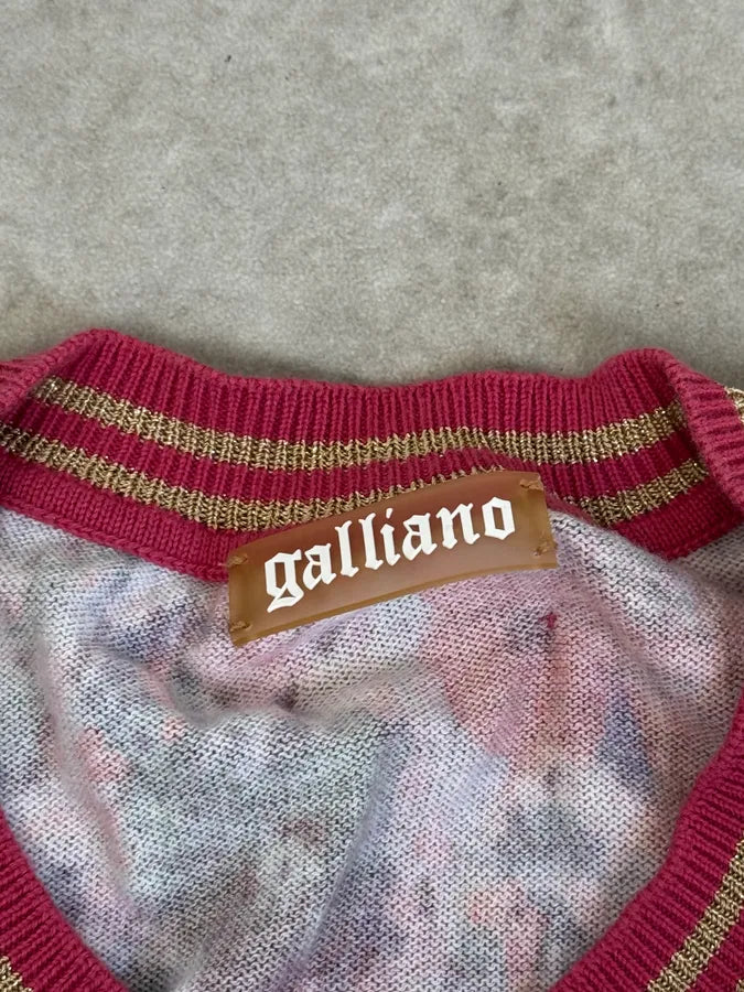 2010s John Galliano Pink Floral Cardigan KGeTpRl 12