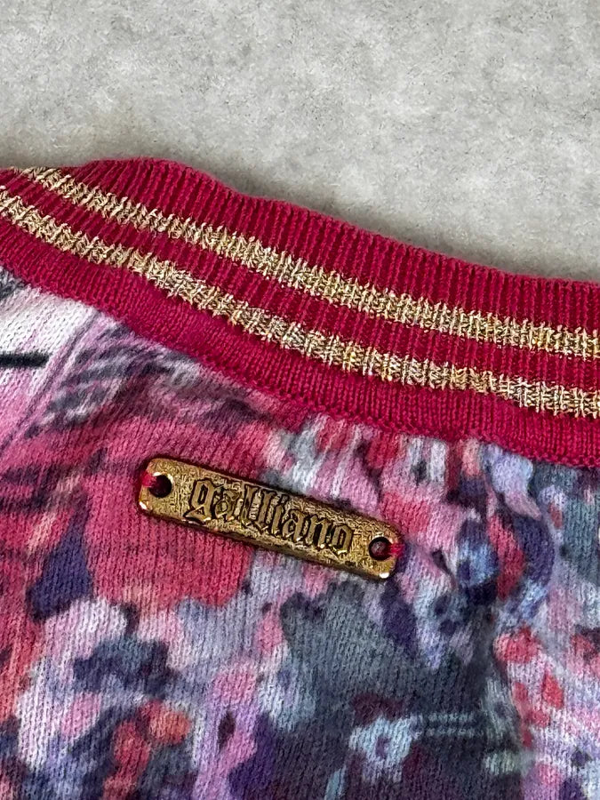 2010s John Galliano Pink Floral Cardigan KGeTpRl 11