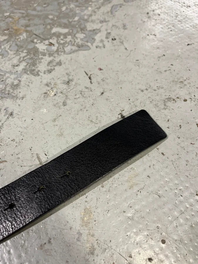 2000s John Galliano Relaxed Human Buckle Leather Belt DZLjxZi 6