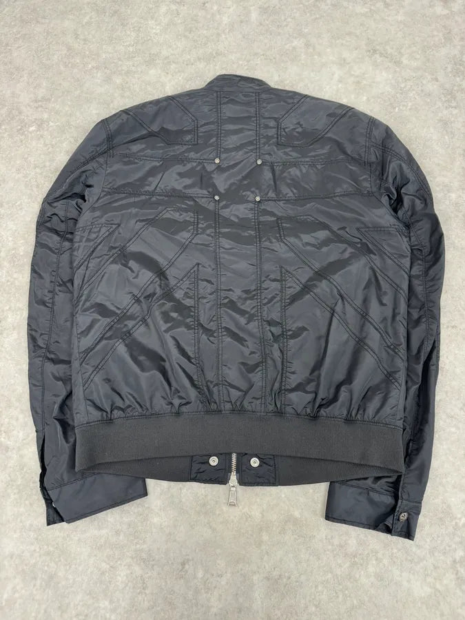 2000s John Richmond Black UK Flag Bomber Jacket kuvfTMb 1