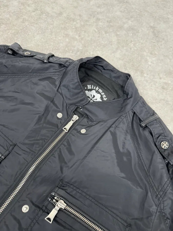 2000s John Richmond Black UK Flag Bomber Jacket kuvfTMb 5