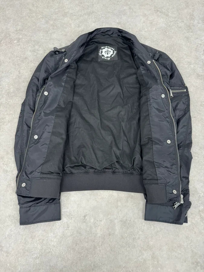 2000s John Richmond Black UK Flag Bomber Jacket kuvfTMb 7