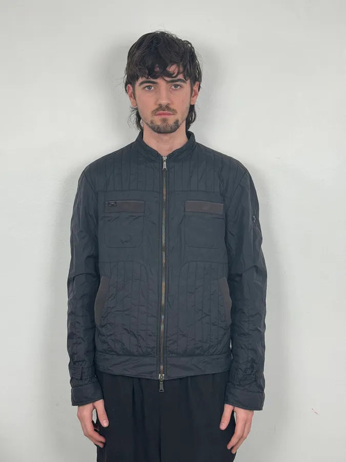 2000s John Richmond Faded Black UK Flag British Jacket NSqqoVB 1