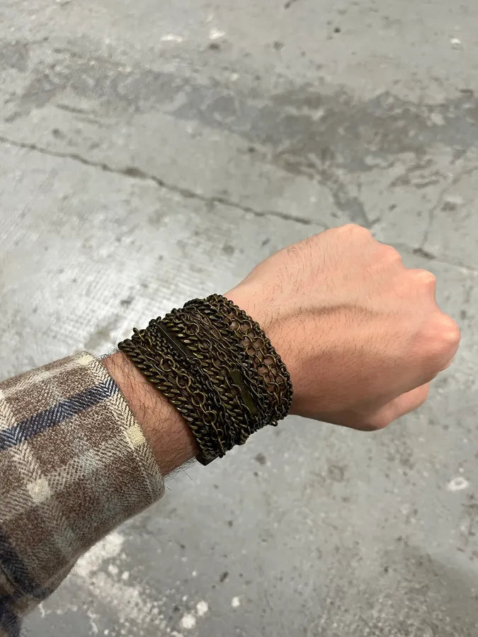 2000s Jonhn Galliano Diversity Linked Bracelets (OS) 0