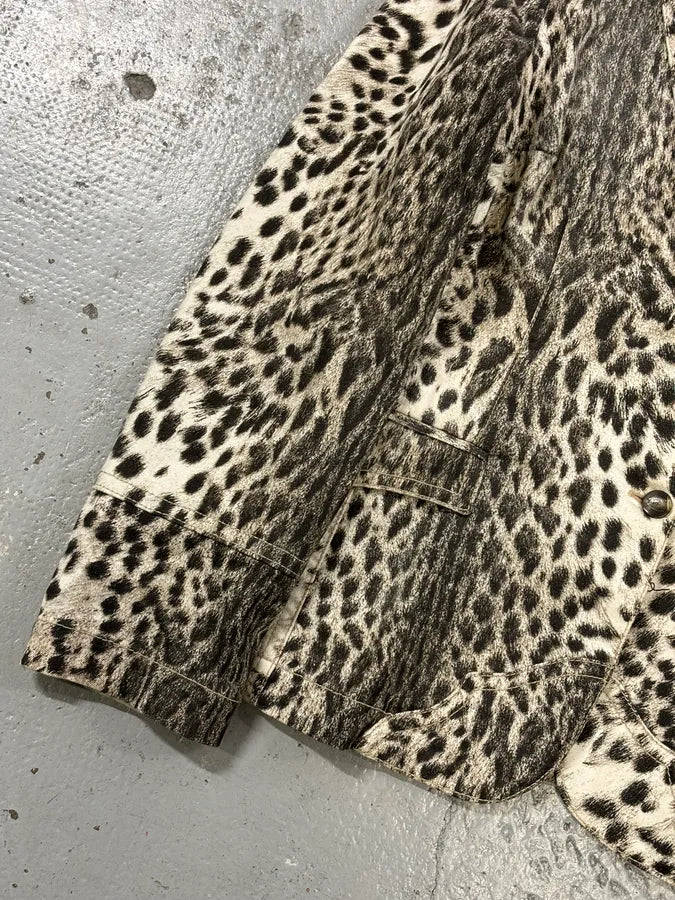 AW2005 Cavalli Beige Leopard Blazer Jacket peGQBvm 7