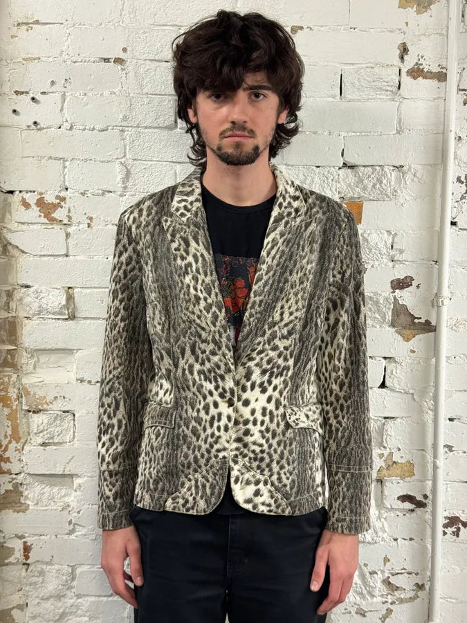 AW2005 Cavalli Beige Leopard Blazer Jacket peGQBvm 1