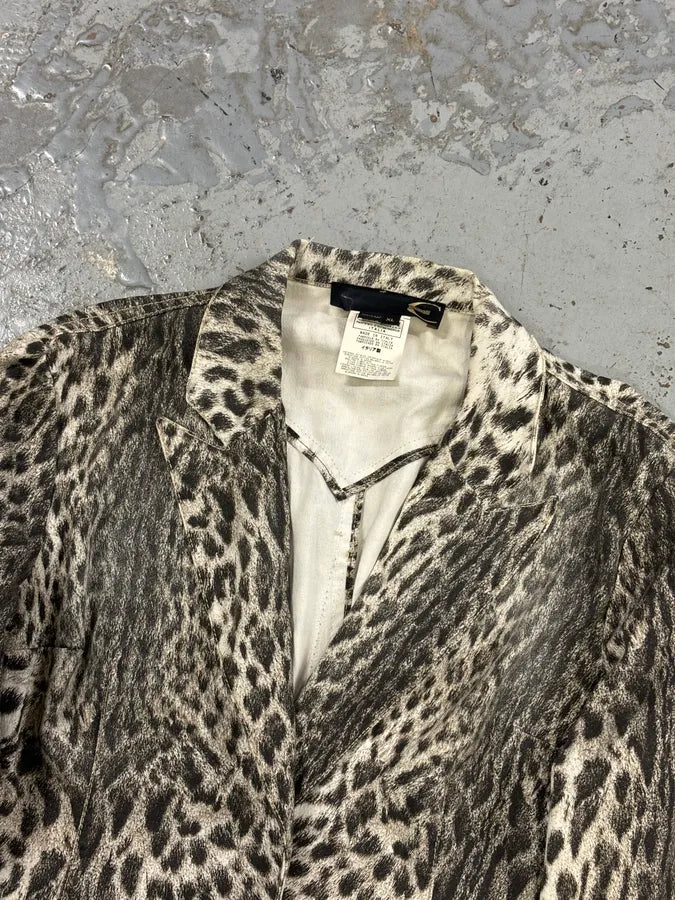AW2005 Cavalli Beige Leopard Blazer Jacket peGQBvm 3