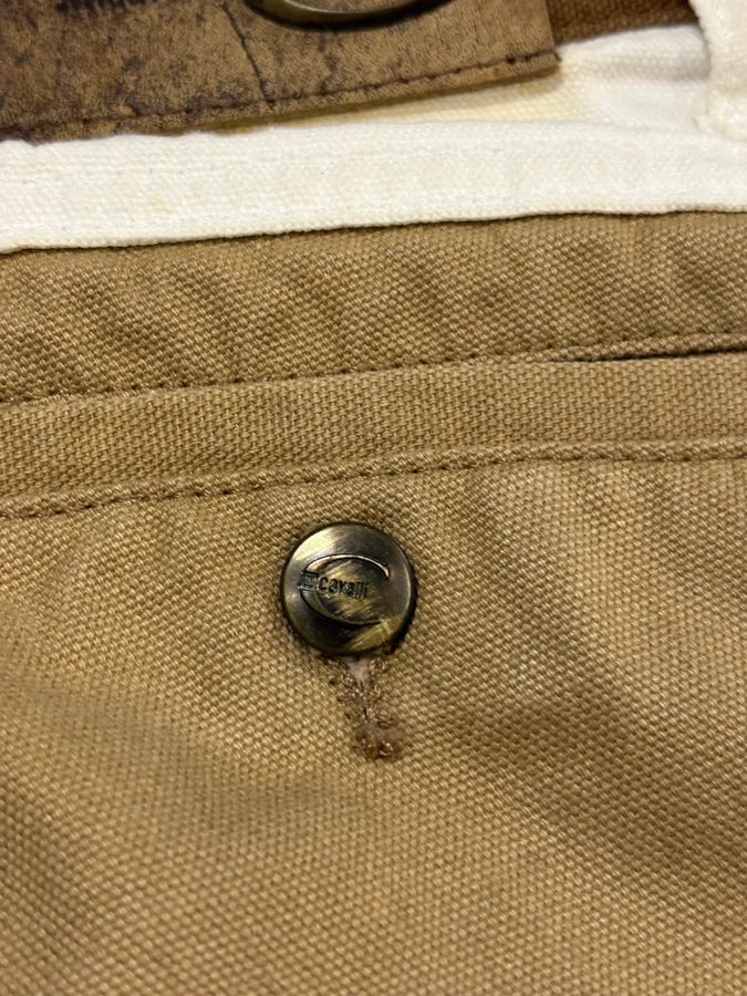 SS2004 Cavalli Beige & White Calm Sahara Contrast Pants orjdCZV 8