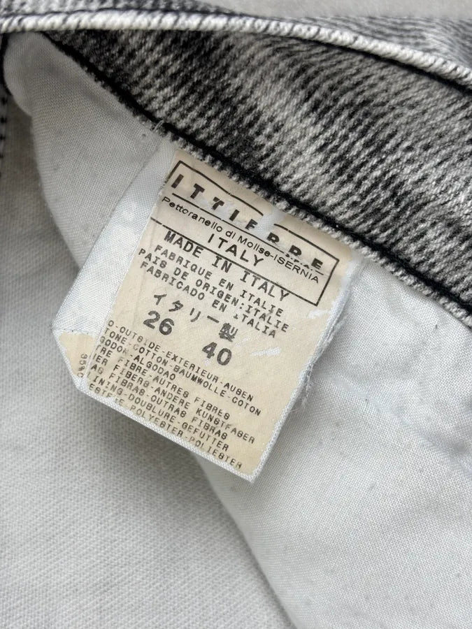 2000s Cavalli Grey Denim Washed Flared pants yYfsBas 11