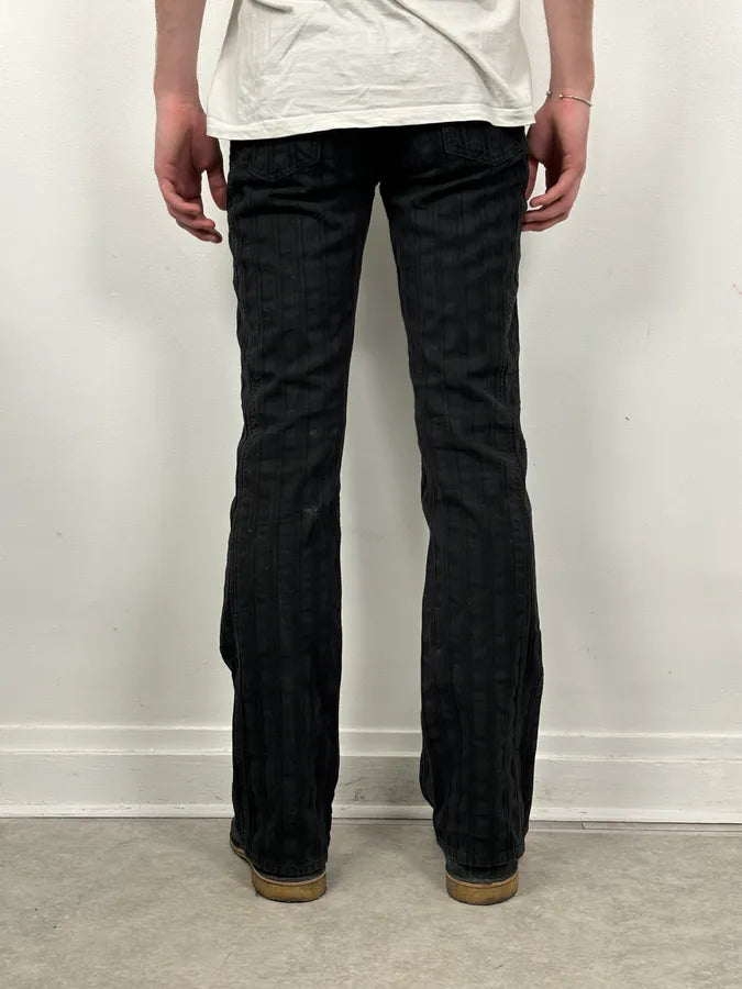 2000s Cavalli Black Bootcut Low-Rise Pants OSEyfPv 3