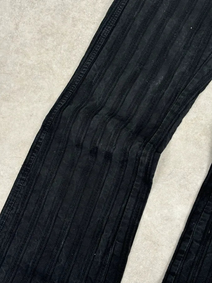 2000s Cavalli Black Bootcut Low-Rise Pants OSEyfPv 10