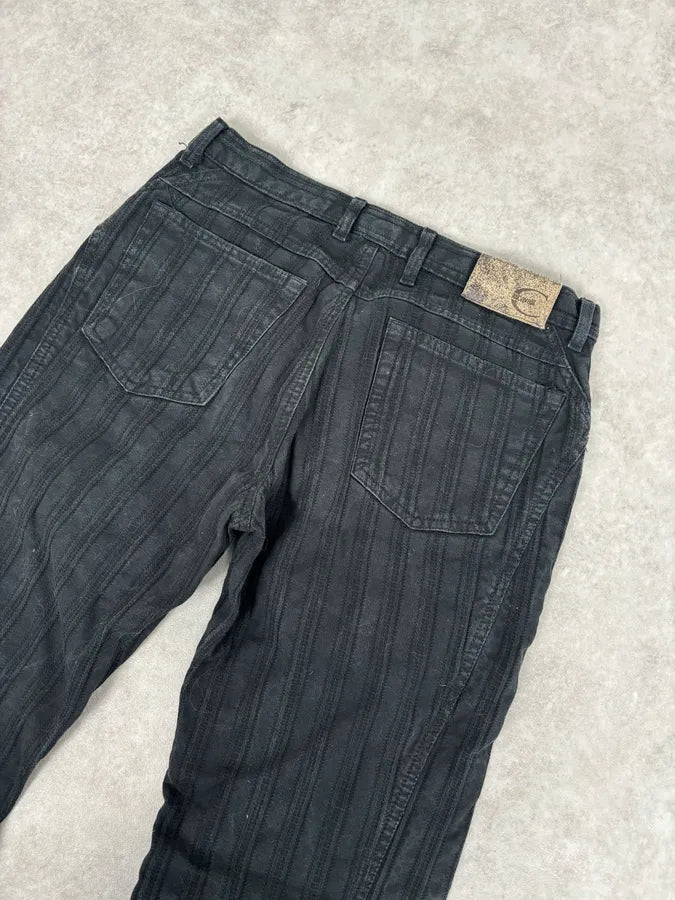2000s Cavalli Black Bootcut Low-Rise Pants OSEyfPv 6