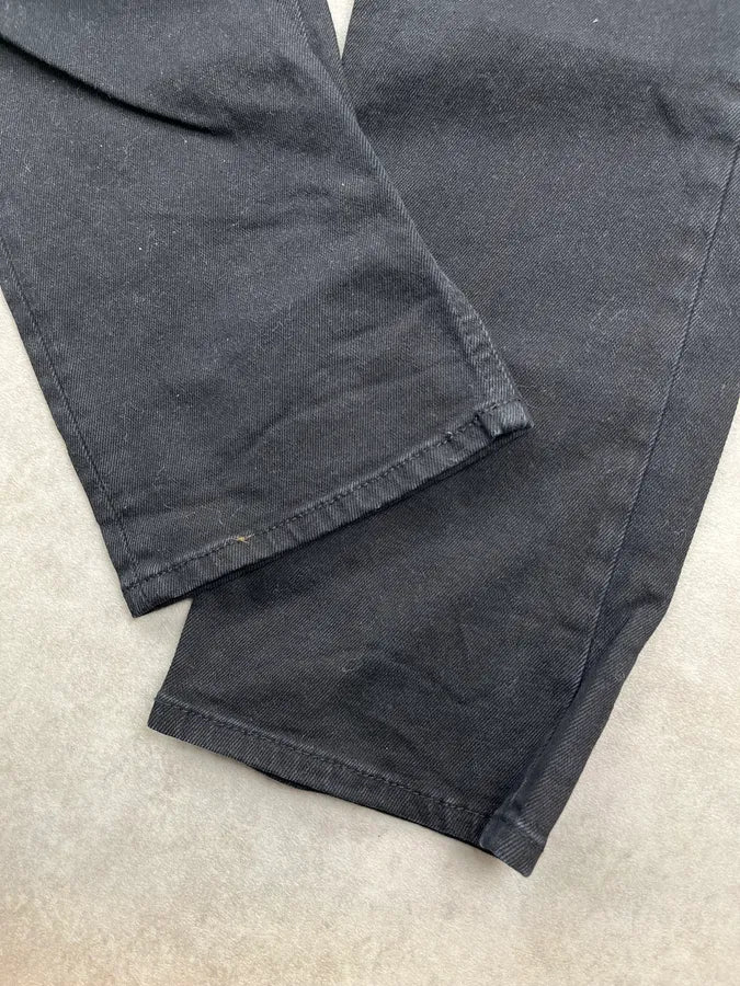 SS2017 Cavalli Black Denim Slim Distressed Jeans AxSdjCN 10