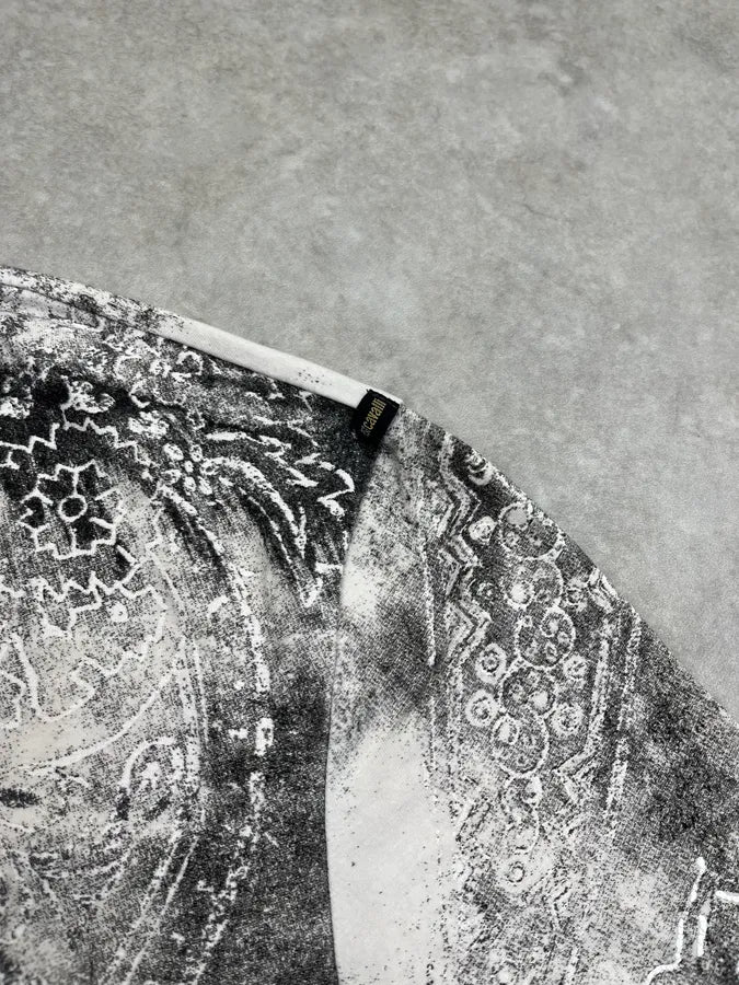 AW2003 Cavalli Black White Paisley Expansion T-Shirt udDXooy 8