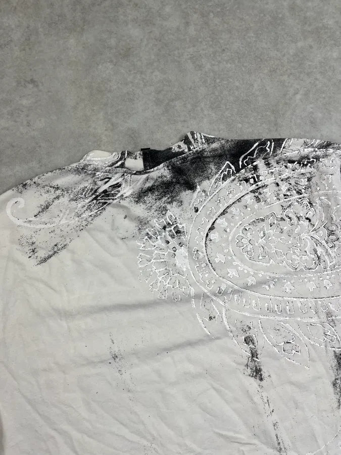AW2003 Cavalli Black White Paisley Expansion T-Shirt udDXooy 7