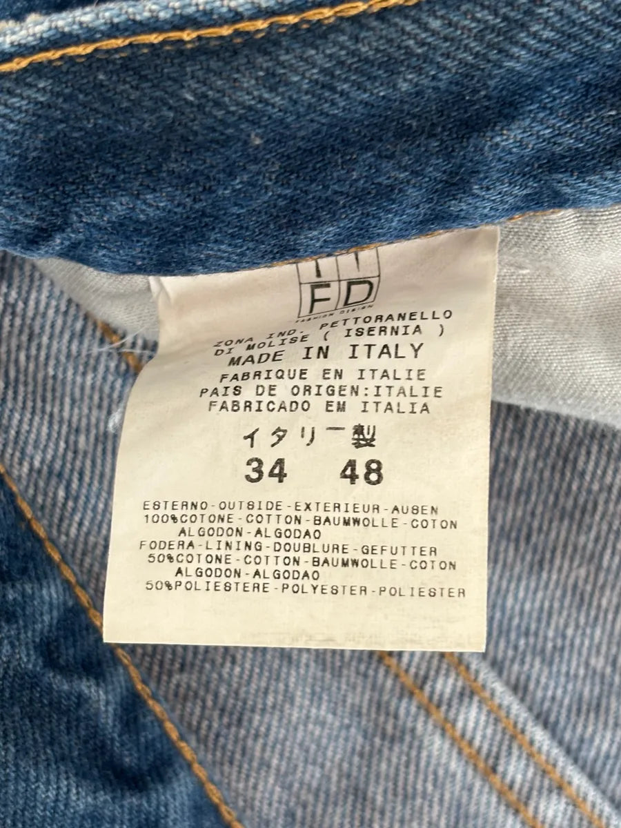 2000s Cavalli Blue Avant-Garde Gradient Denim Jeans  HzVazTr 11