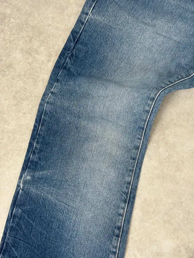 2000s Cavalli Blue Avant-Garde Gradient Denim Jeans  HzVazTr 8