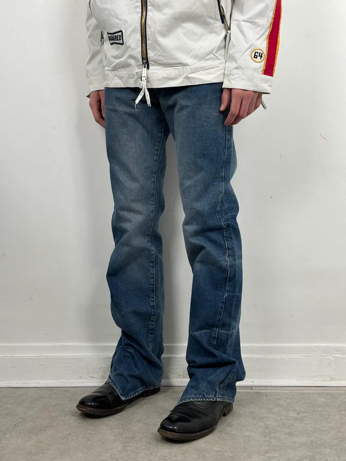 2000s Cavalli Blue Avant-Garde Gradient Denim Jeans  HzVazTr 2