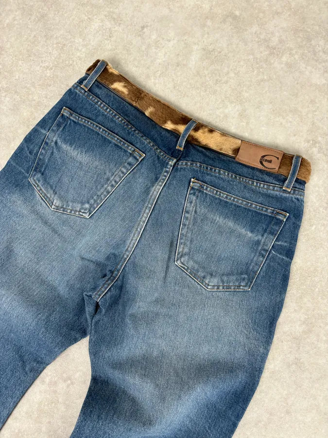 2000s Cavalli Blue Avant-Garde Gradient Denim Jeans  HzVazTr 6