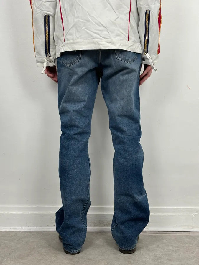 2000s Cavalli Blue Avant-Garde Gradient Denim Jeans  HzVazTr 3