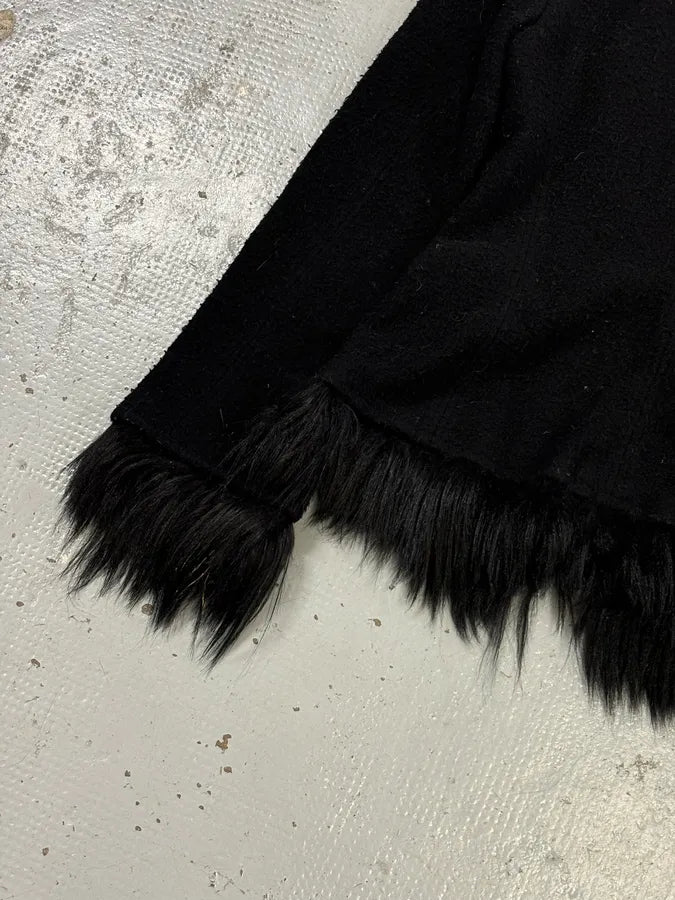 2000s Cavalli Wool Fur-Trim Zip-up Jacket  VnywirT 8