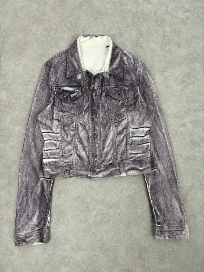AW2005 Cavalli Grey Corduroy Jacket otkKuoG 2