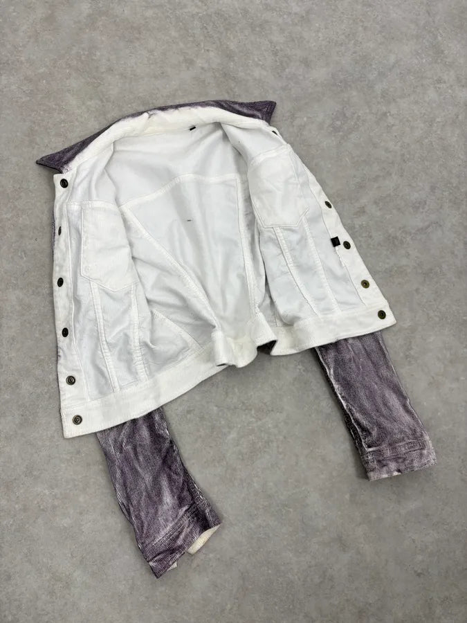 AW2005 Cavalli Grey Corduroy Jacket otkKuoG 6