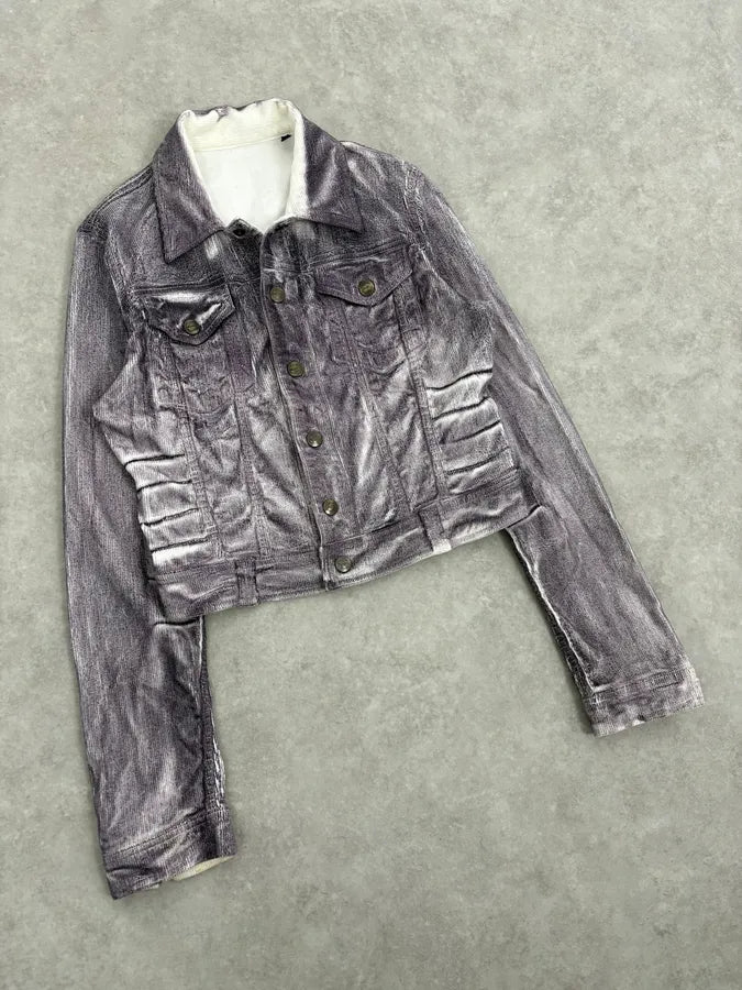 AW2005 Cavalli Grey Corduroy Jacket otkKuoG 4