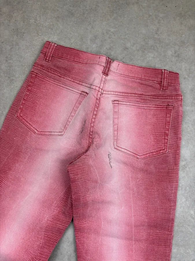 2000s Just Cavalli Pink Denim Low-Waist Jeans quMKuEZ 6