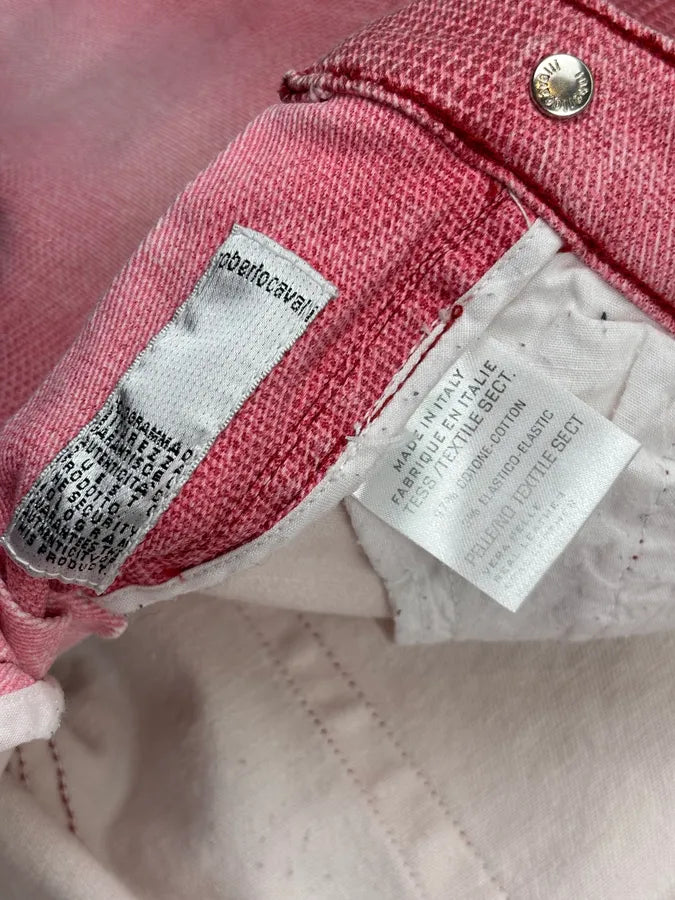2000s Just Cavalli Pink Denim Low-Waist Jeans quMKuEZ 11