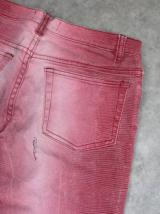 2000s Just Cavalli Pink Denim Low-Waist Jeans quMKuEZ 7