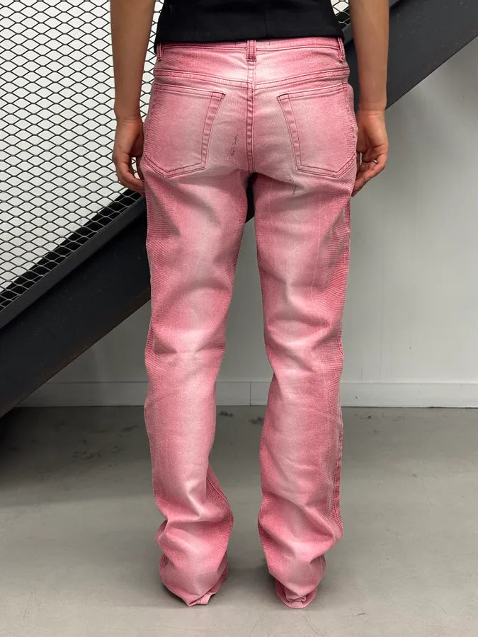 2000s Just Cavalli Pink Denim Low-Waist Jeans quMKuEZ 3