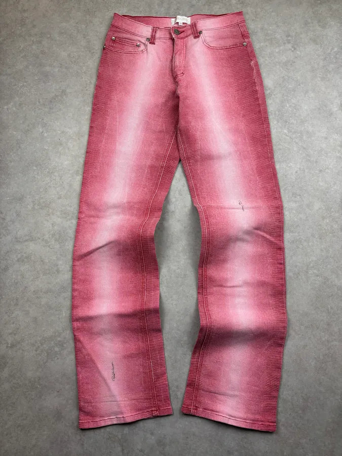 2000s Just Cavalli Pink Denim Low-Waist Jeans quMKuEZ 0